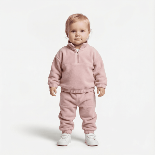 Children's Cozy Two - Piece Outfit Set – Soft Top & Matching Bottoms - Ewapi