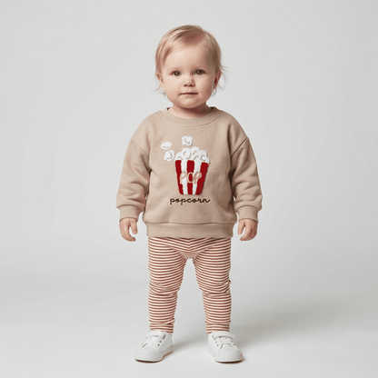 Children's Cozy Two - Piece Outfit Set – Soft Top & Matching Bottoms - Ewapi
