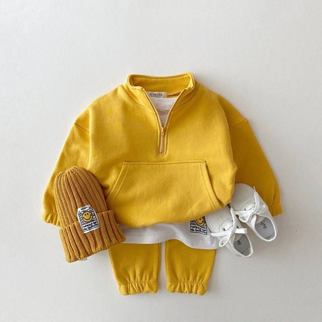 Children's Cozy Two - Piece Outfit Set – Soft Top & Matching Bottoms - Ewapi