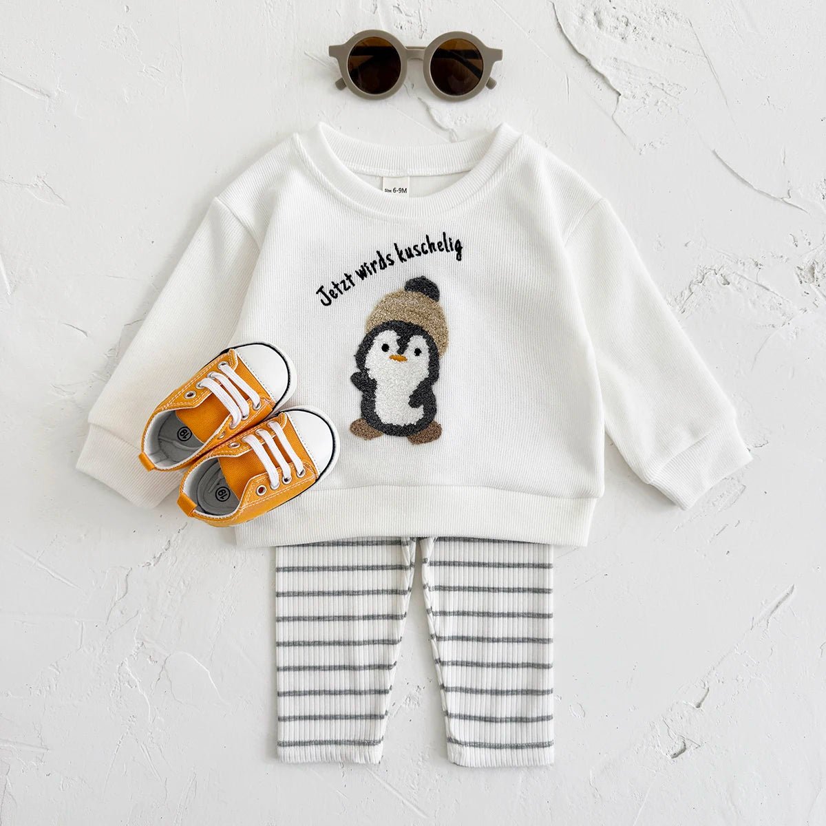 Children's Cozy Two - Piece Outfit Set – Soft Top & Matching Bottoms - Ewapi