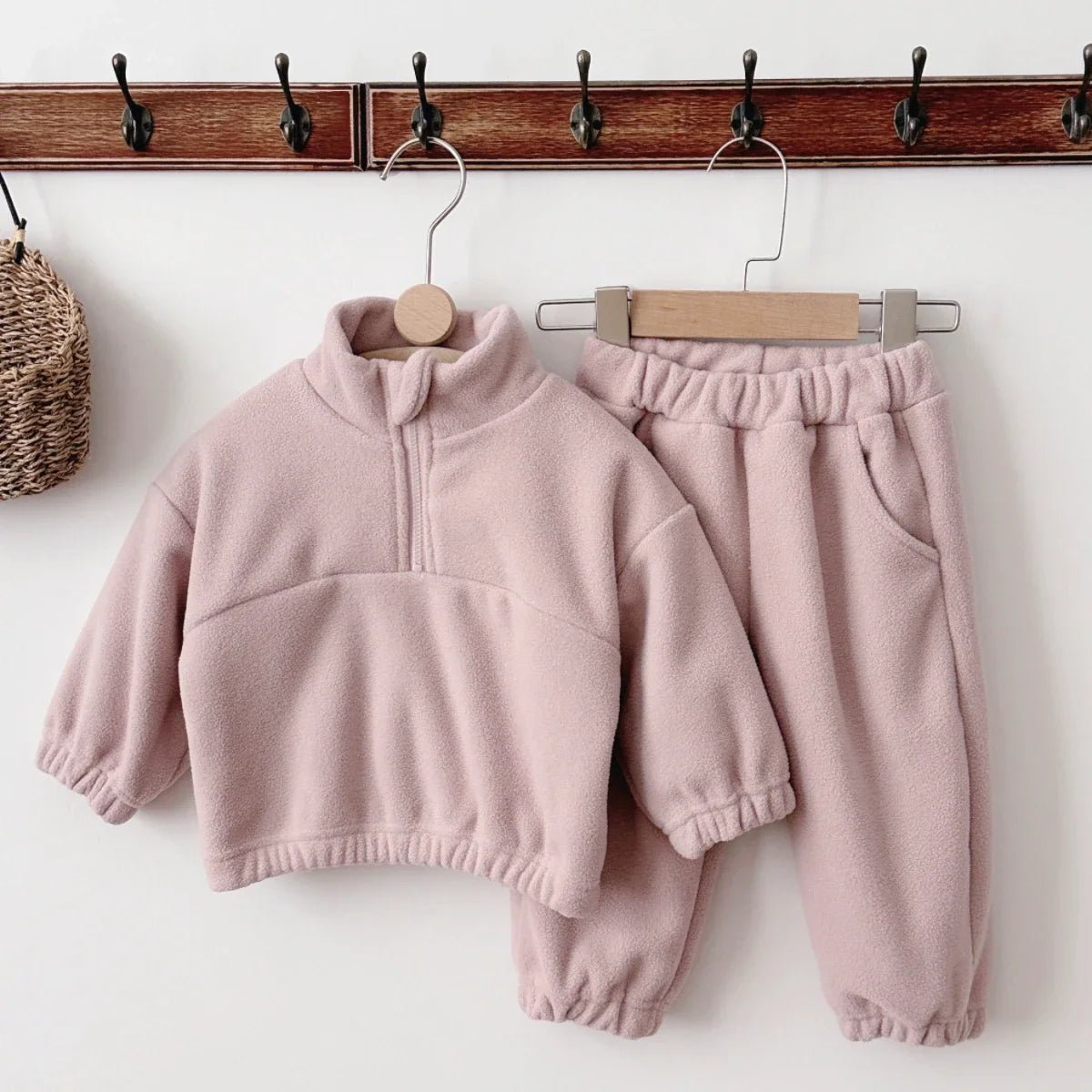 Children's Cozy Two - Piece Outfit Set – Soft Top & Matching Bottoms - Ewapi