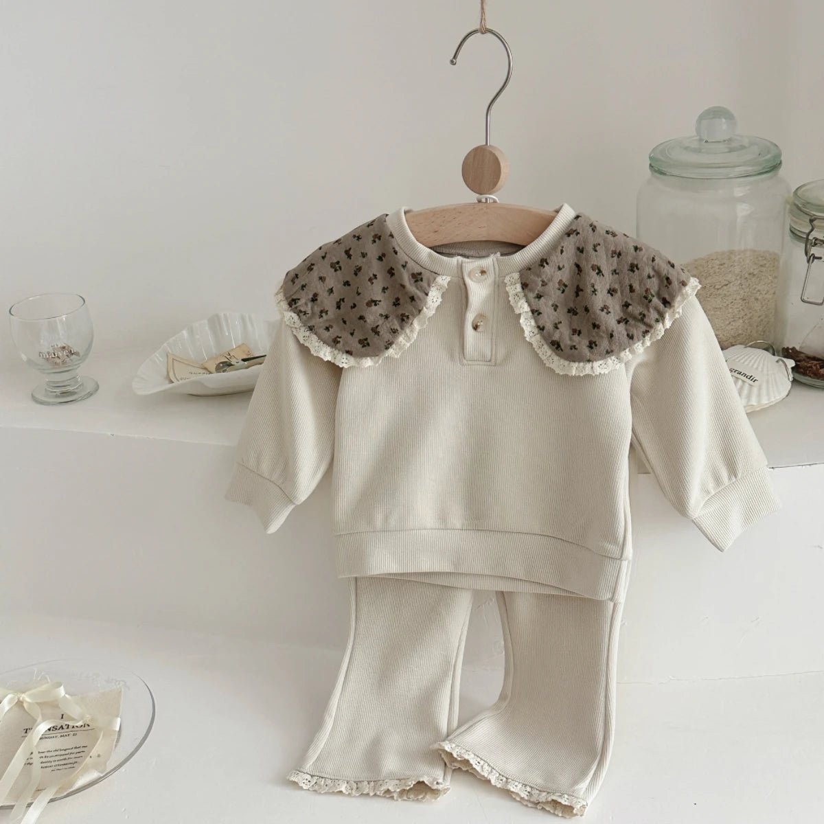 Children's Cozy Two - Piece Outfit Set – Soft Top & Matching Bottoms - Ewapi
