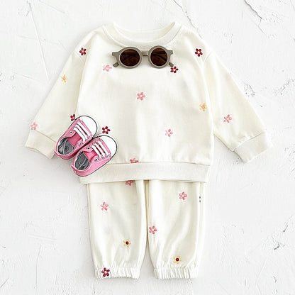 Children's Cozy Two - Piece Outfit Set – Soft Top & Matching Bottoms - Ewapi