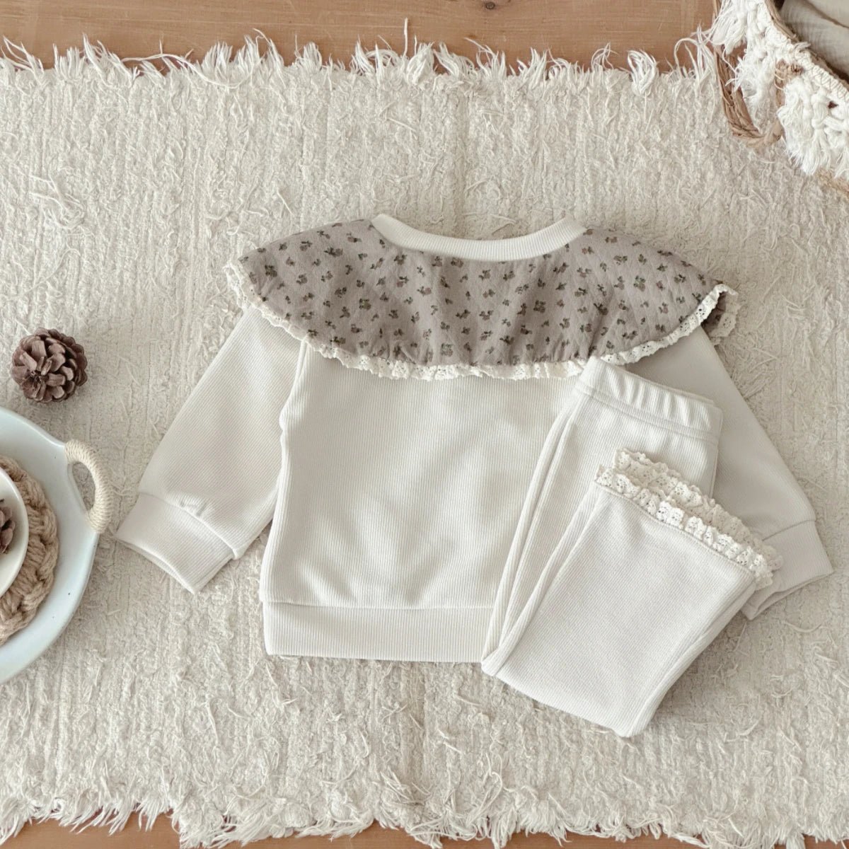 Children's Cozy Two - Piece Outfit Set – Soft Top & Matching Bottoms - Ewapi