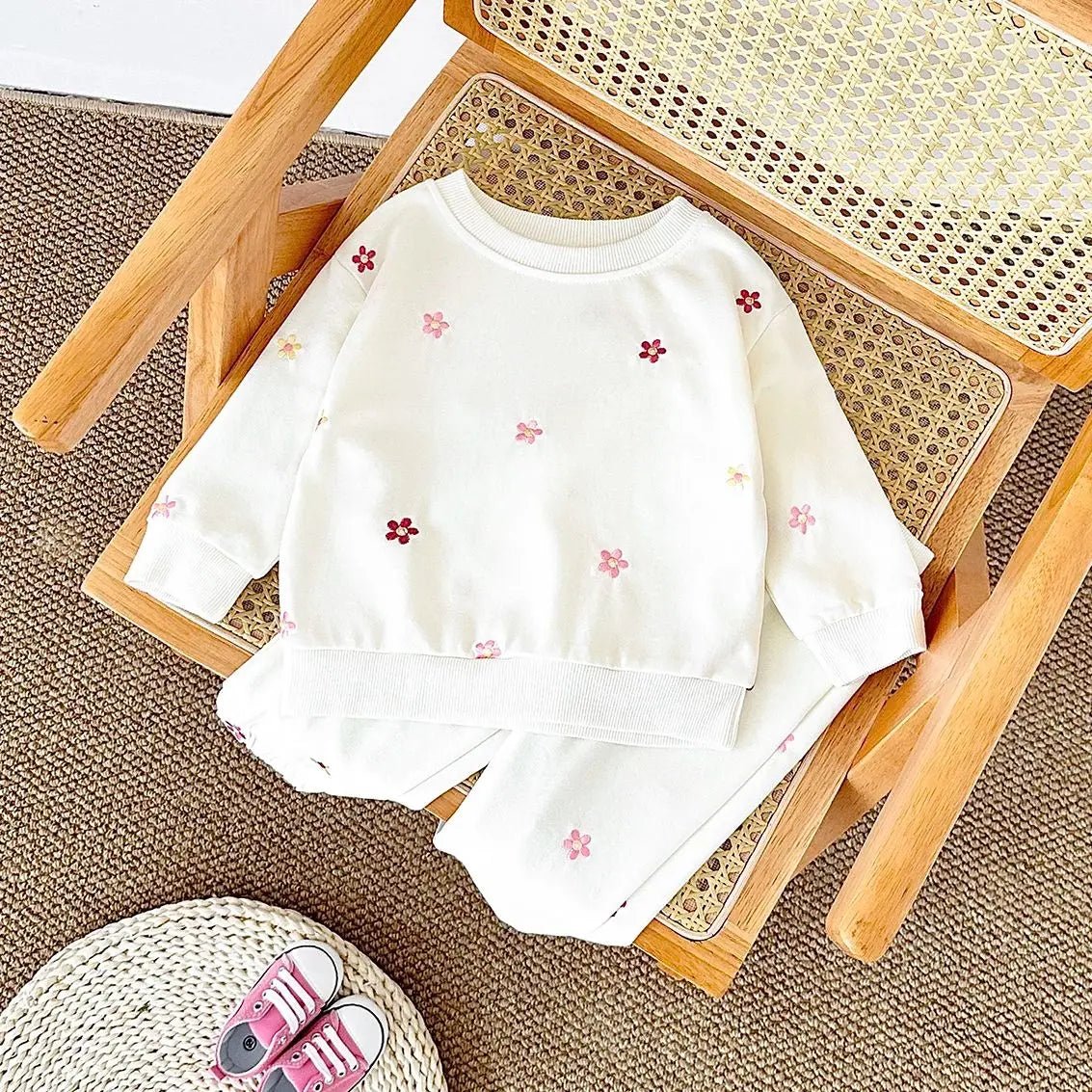 Children's Cozy Two - Piece Outfit Set – Soft Top & Matching Bottoms - Ewapi