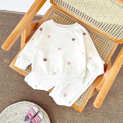 Children's Cozy Two - Piece Outfit Set – Soft Top & Matching Bottoms - Ewapi