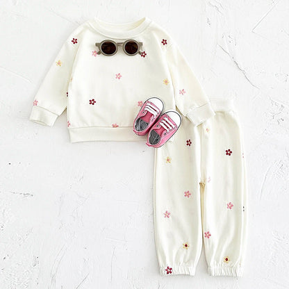Children's Cozy Two - Piece Outfit Set – Soft Top & Matching Bottoms - Ewapi