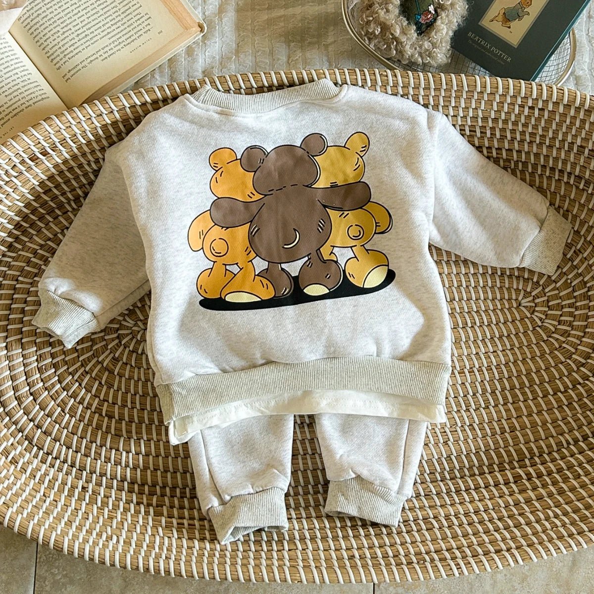 Children's Cozy Two - Piece Outfit Set – Soft Top & Matching Bottoms - Ewapi