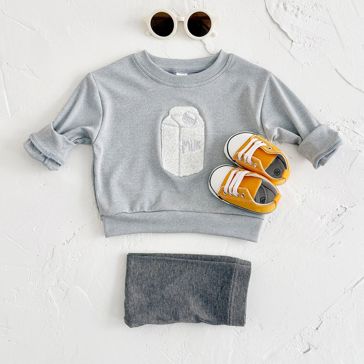 Children's Cozy Two - Piece Outfit Set – Soft Top & Matching Bottoms - Ewapi