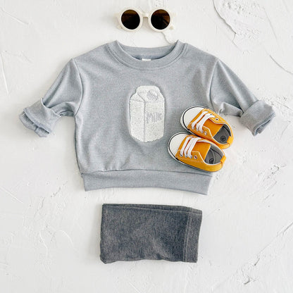 Children's Cozy Two - Piece Outfit Set – Soft Top & Matching Bottoms - Ewapi