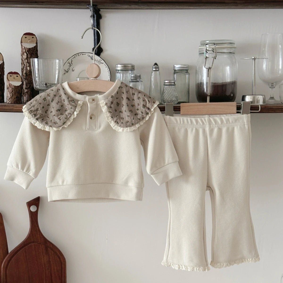 Children's Cozy Two - Piece Outfit Set – Soft Top & Matching Bottoms - Ewapi