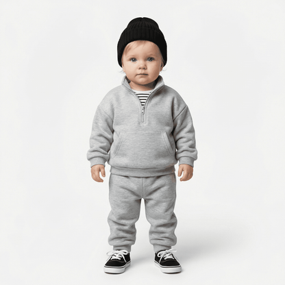 Children's Cozy Two - Piece Outfit Set – Soft Top & Matching Bottoms - Ewapi