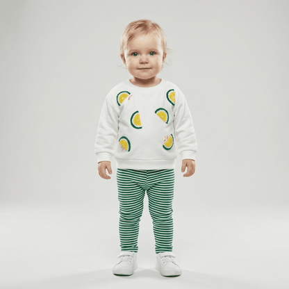 Children's Cozy Two - Piece Outfit Set – Soft Top & Matching Bottoms - Ewapi