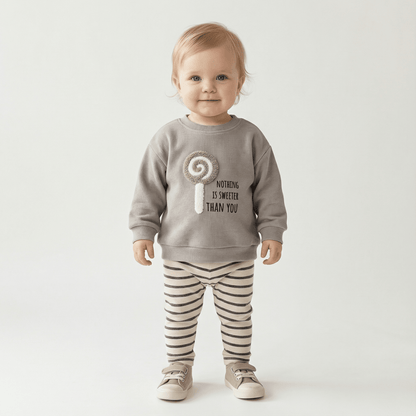 Children's Cozy Two - Piece Outfit Set – Soft Top & Matching Bottoms - Ewapi