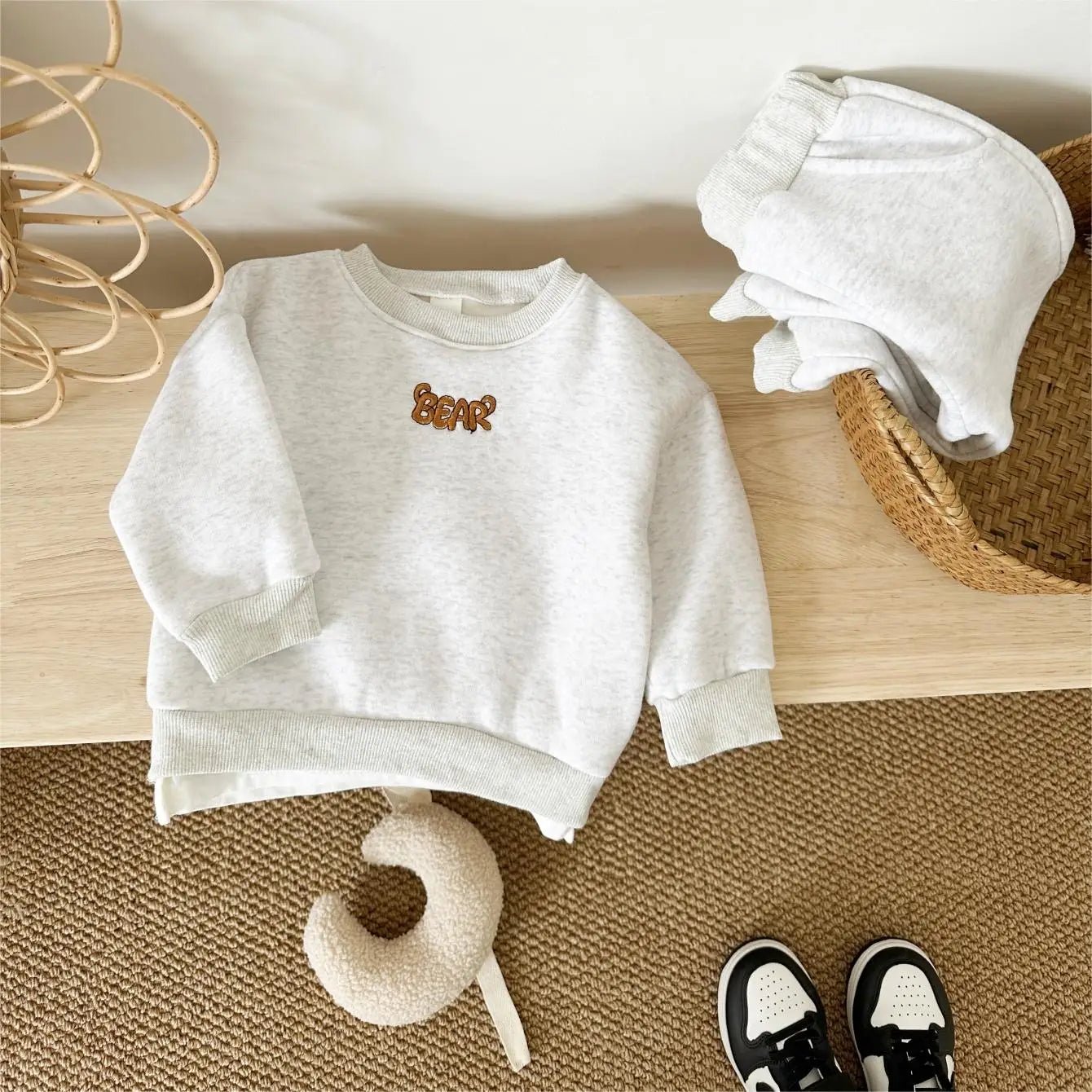 Children's Cozy Two - Piece Outfit Set – Soft Top & Matching Bottoms - Ewapi