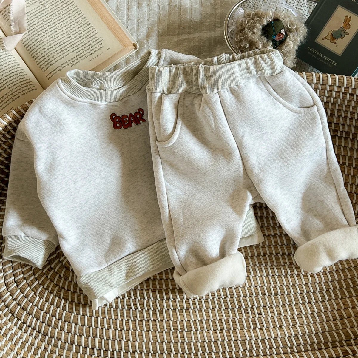 Children's Cozy Two - Piece Outfit Set – Soft Top & Matching Bottoms - Ewapi