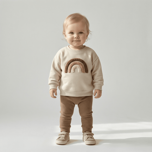 Children's Cozy Two - Piece Outfit Set – Soft Top & Matching Bottoms - Ewapi