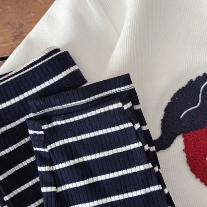 Children's Cozy Two - Piece Outfit Set – Soft Top & Matching Bottoms - Ewapi