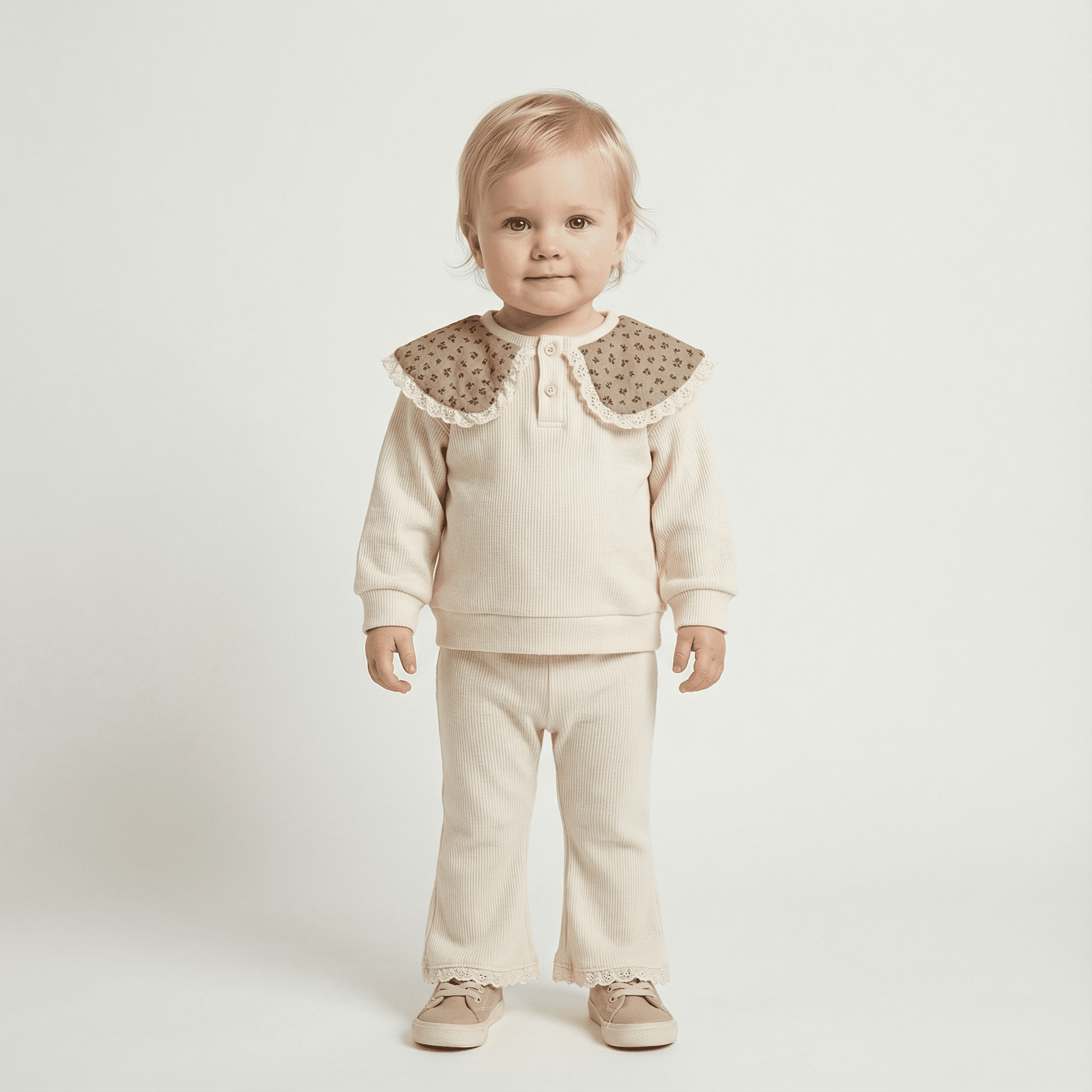 Children's Cozy Two - Piece Outfit Set – Soft Top & Matching Bottoms - Ewapi