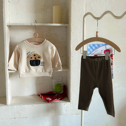 Children's Cozy Two - Piece Outfit Set – Soft Top & Matching Bottoms - Ewapi