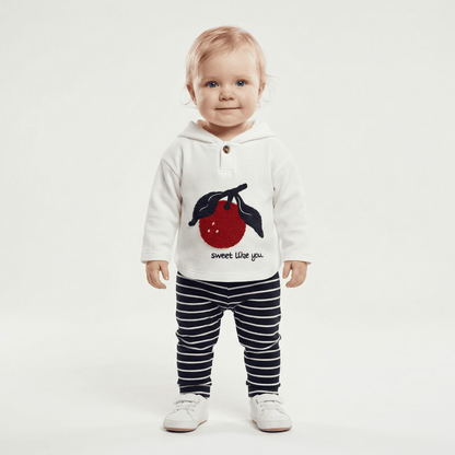 Children's Cozy Two - Piece Outfit Set – Soft Top & Matching Bottoms - Ewapi