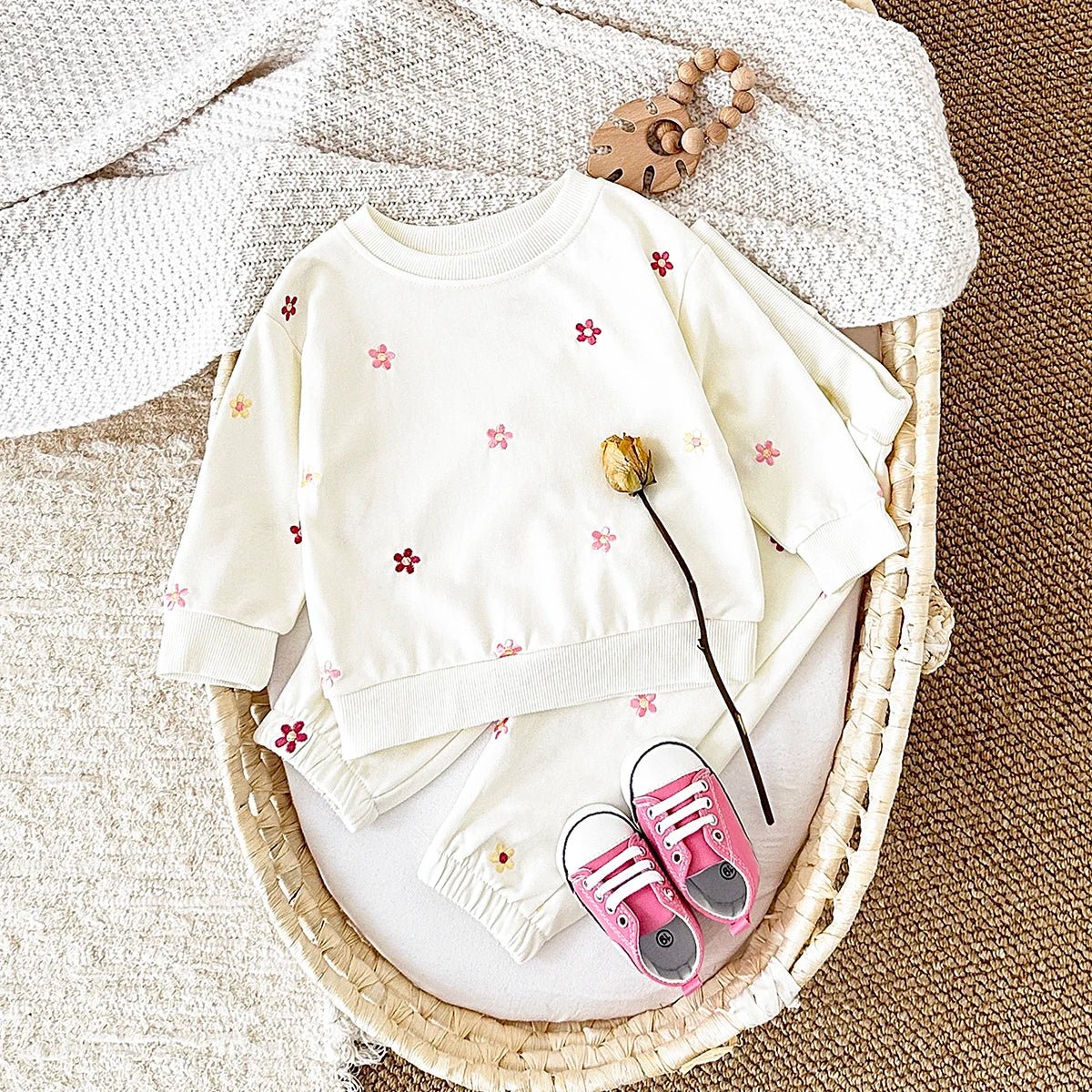 Children's Cozy Two - Piece Outfit Set – Soft Top & Matching Bottoms - Ewapi