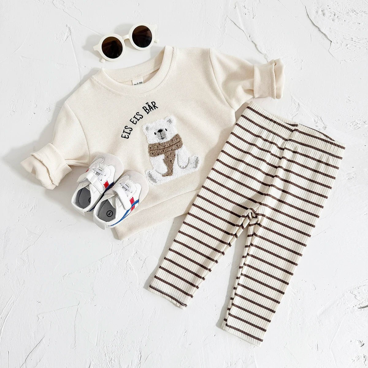 Children's Cozy Two - Piece Outfit Set – Soft Top & Matching Bottoms - Ewapi