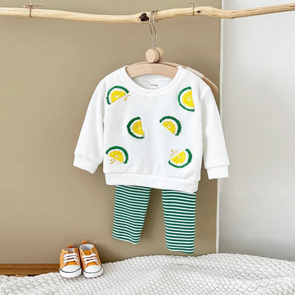 Children's Cozy Two - Piece Outfit Set – Soft Top & Matching Bottoms - Ewapi