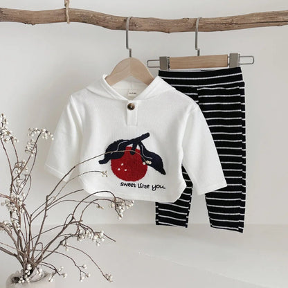 Children's Cozy Two - Piece Outfit Set – Soft Top & Matching Bottoms - Ewapi