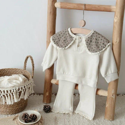 Children's Cozy Two - Piece Outfit Set – Soft Top & Matching Bottoms - Ewapi
