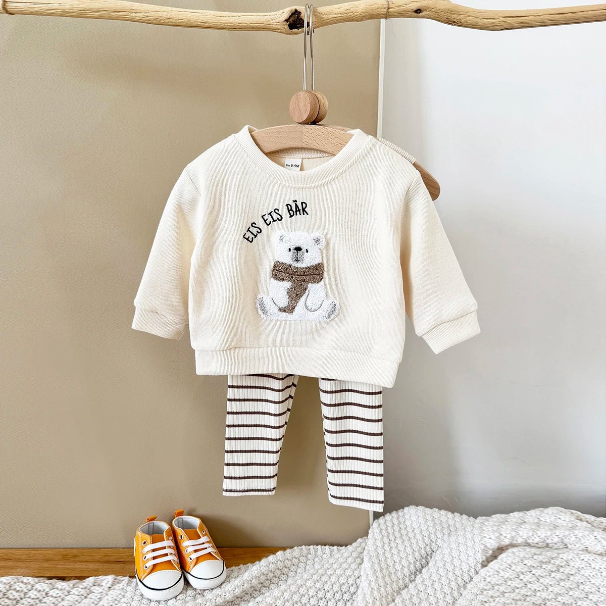 Children's Cozy Two - Piece Outfit Set – Soft Top & Matching Bottoms - Ewapi