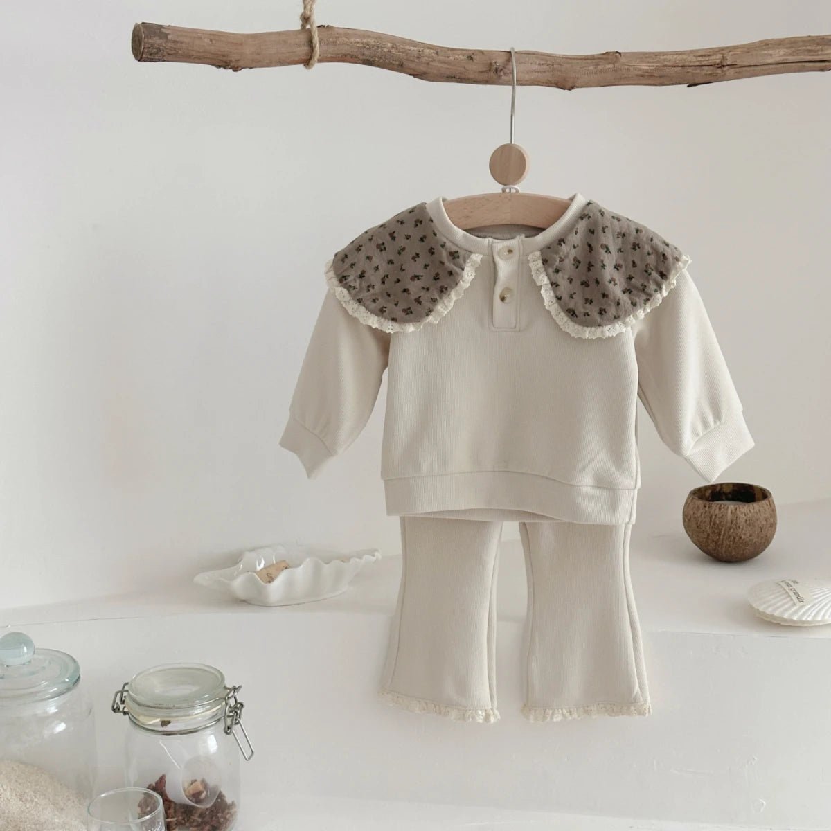 Children's Cozy Two - Piece Outfit Set – Soft Top & Matching Bottoms - Ewapi