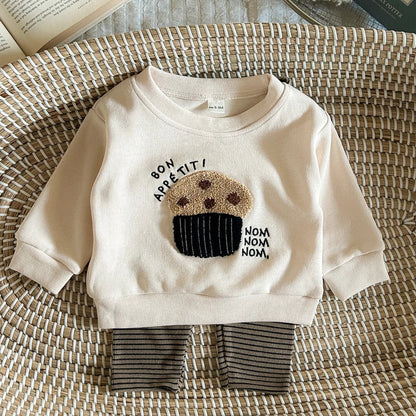 Children's Cozy Two - Piece Outfit Set – Soft Top & Matching Bottoms - Ewapi