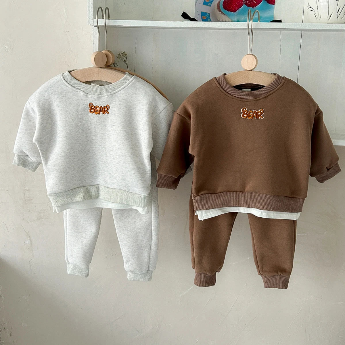 Children's Cozy Two - Piece Outfit Set – Soft Top & Matching Bottoms - Ewapi