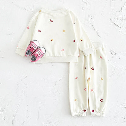 Children's Cozy Two - Piece Outfit Set – Soft Top & Matching Bottoms - Ewapi