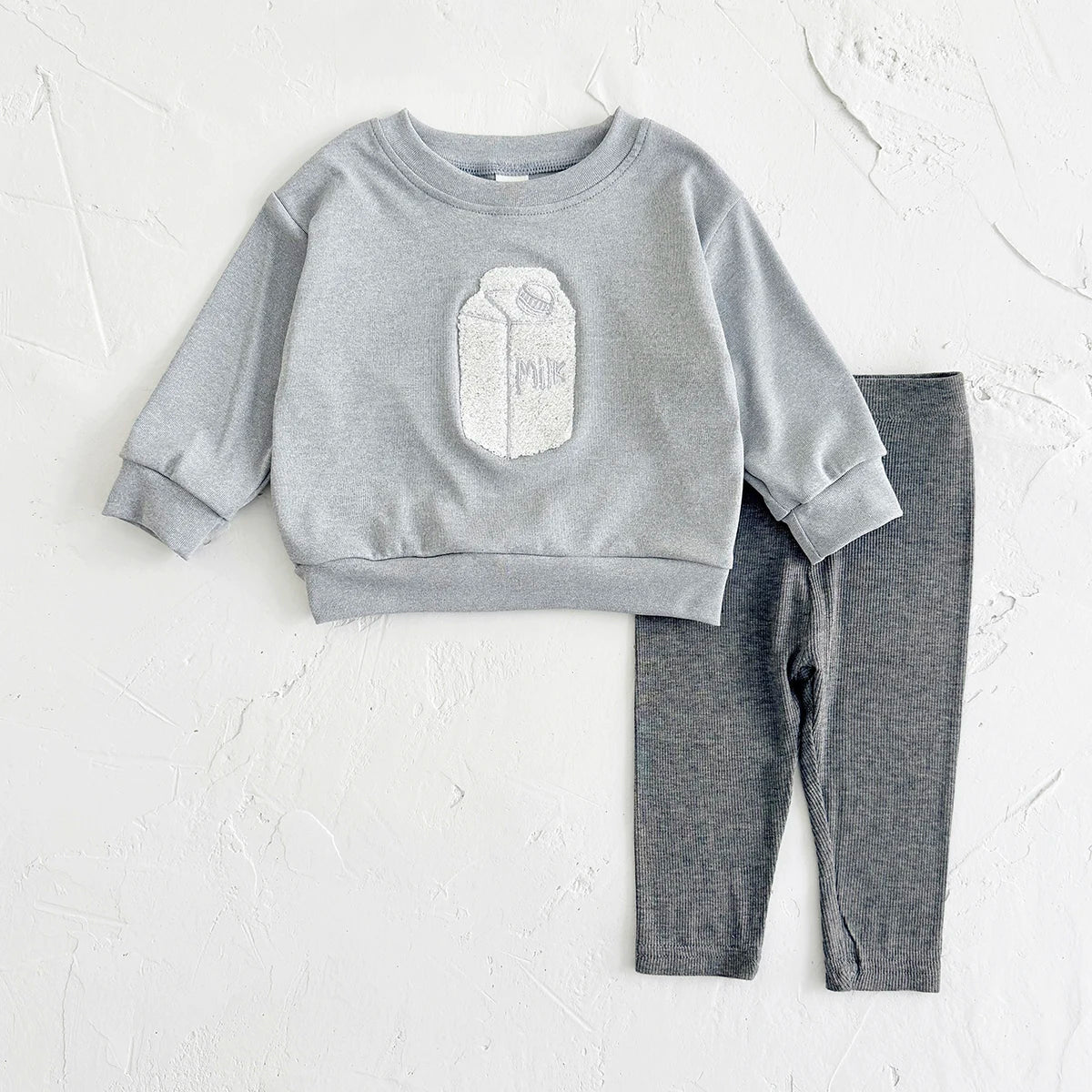 Children's Cozy Two - Piece Outfit Set – Soft Top & Matching Bottoms - Ewapi
