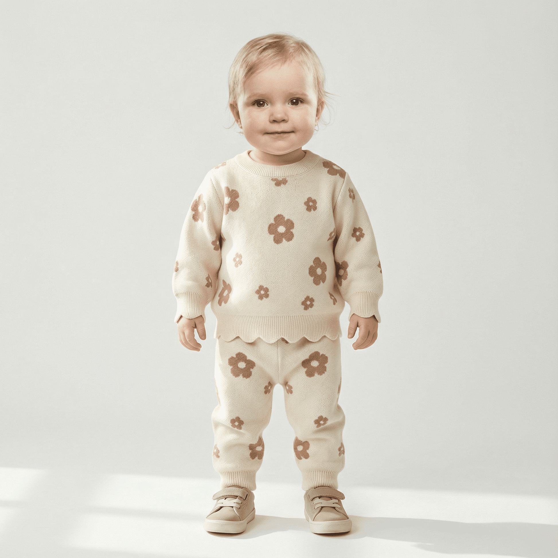 Children's Knitted Pullover Shirt & Pants Set - Ewapi