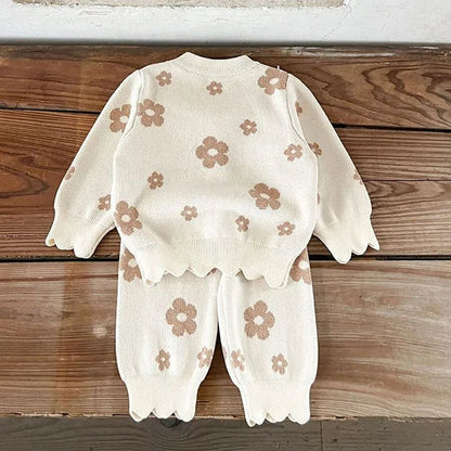 Children's Knitted Pullover Shirt & Pants Set - Ewapi