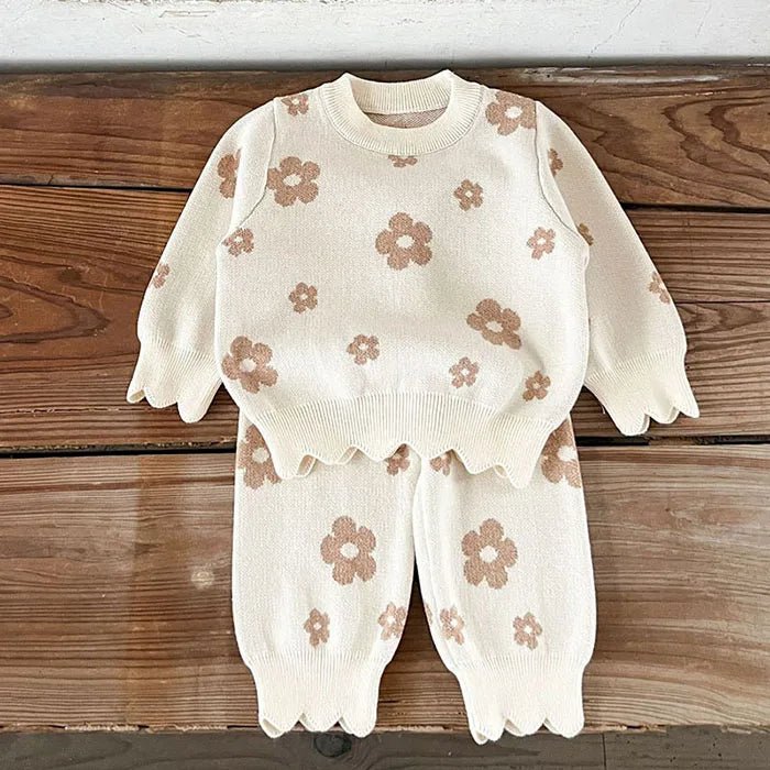 Children's Knitted Pullover Shirt & Pants Set - Ewapi