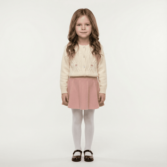 Children's Knitted Pullover Sweater & Skirt Set - Ewapi