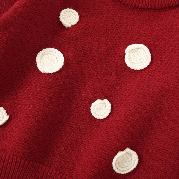 Children's Knitted Pullover Sweater & Skirt Set - Ewapi