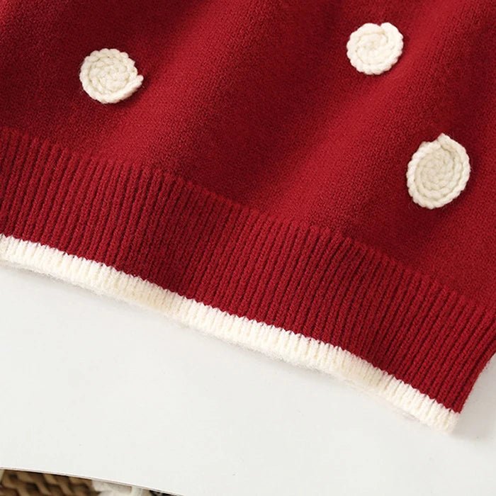 Children's Knitted Pullover Sweater & Skirt Set - Ewapi