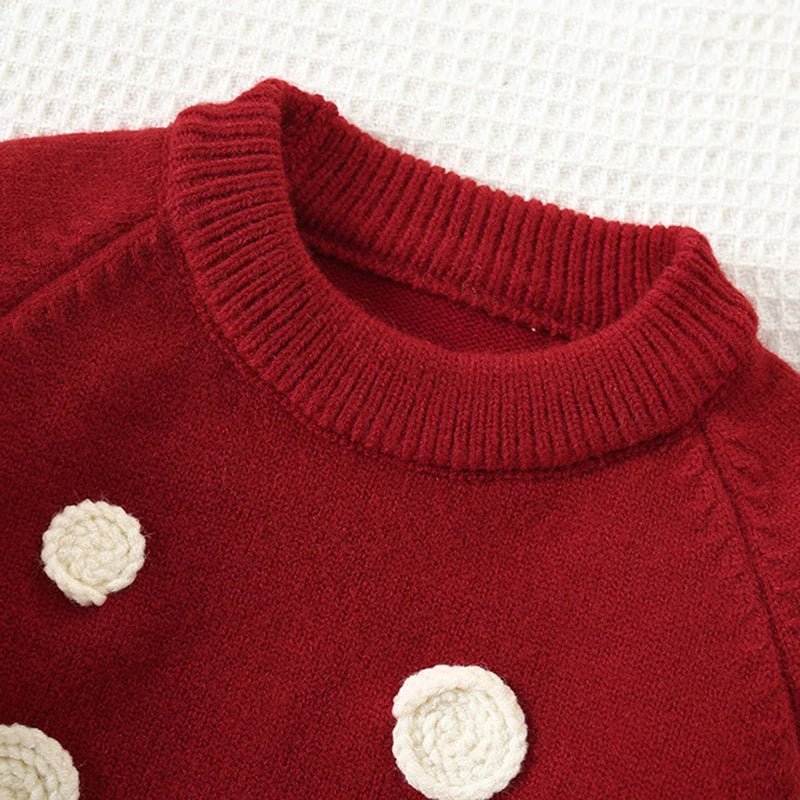 Children's Knitted Pullover Sweater & Skirt Set - Ewapi
