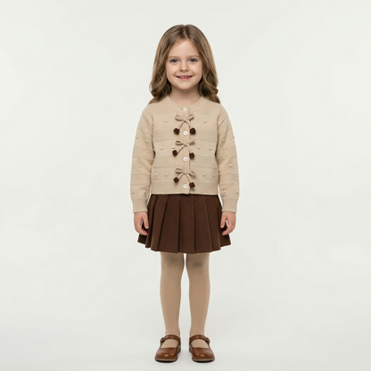 Knitted Pullover Sweater & Skirt Set