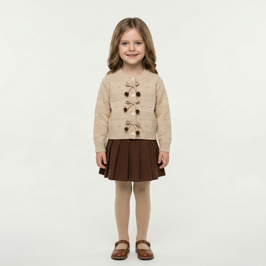 Knitted Pullover Sweater & Skirt Set