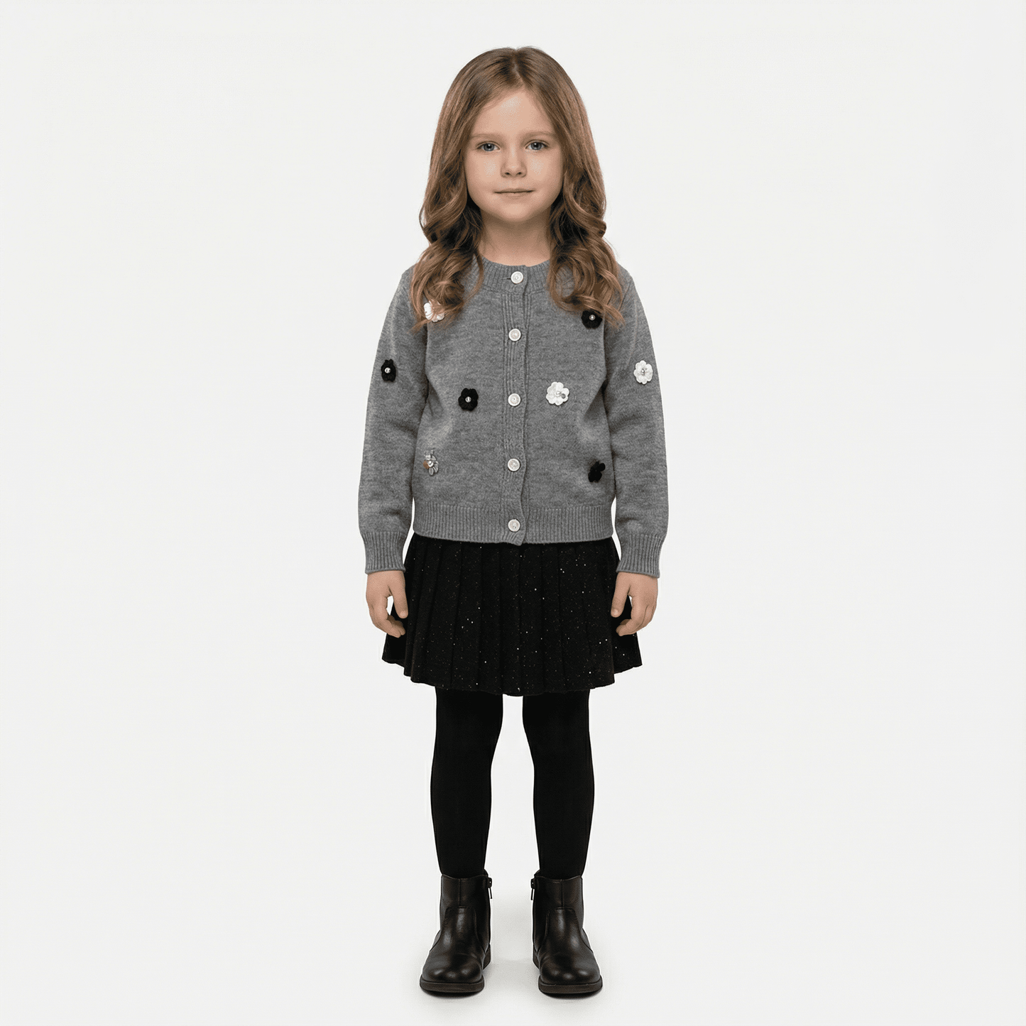Children's Knitted Pullover Sweater & Skirt Set - Ewapi