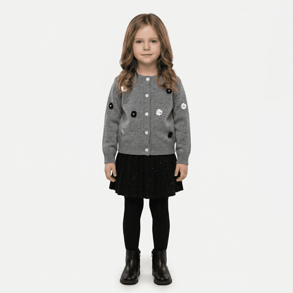 Children's Knitted Pullover Sweater & Skirt Set - Ewapi