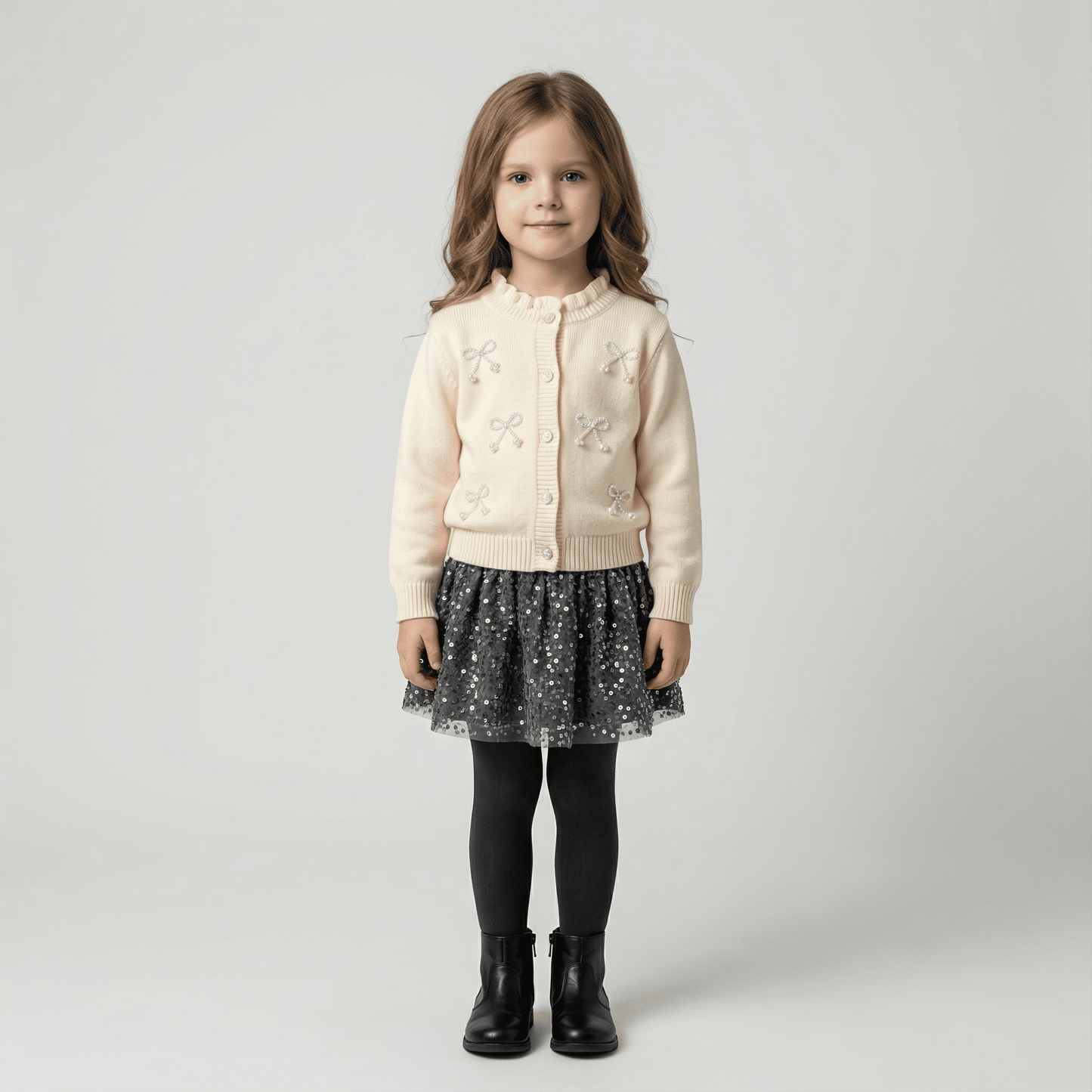 Children's Knitted Pullover Sweater & Skirt Set - Ewapi