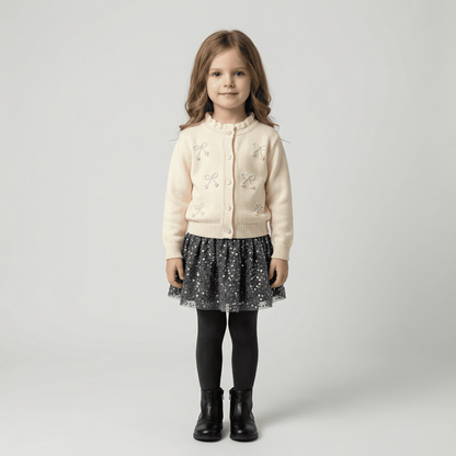 Children's Knitted Pullover Sweater & Skirt Set - Ewapi