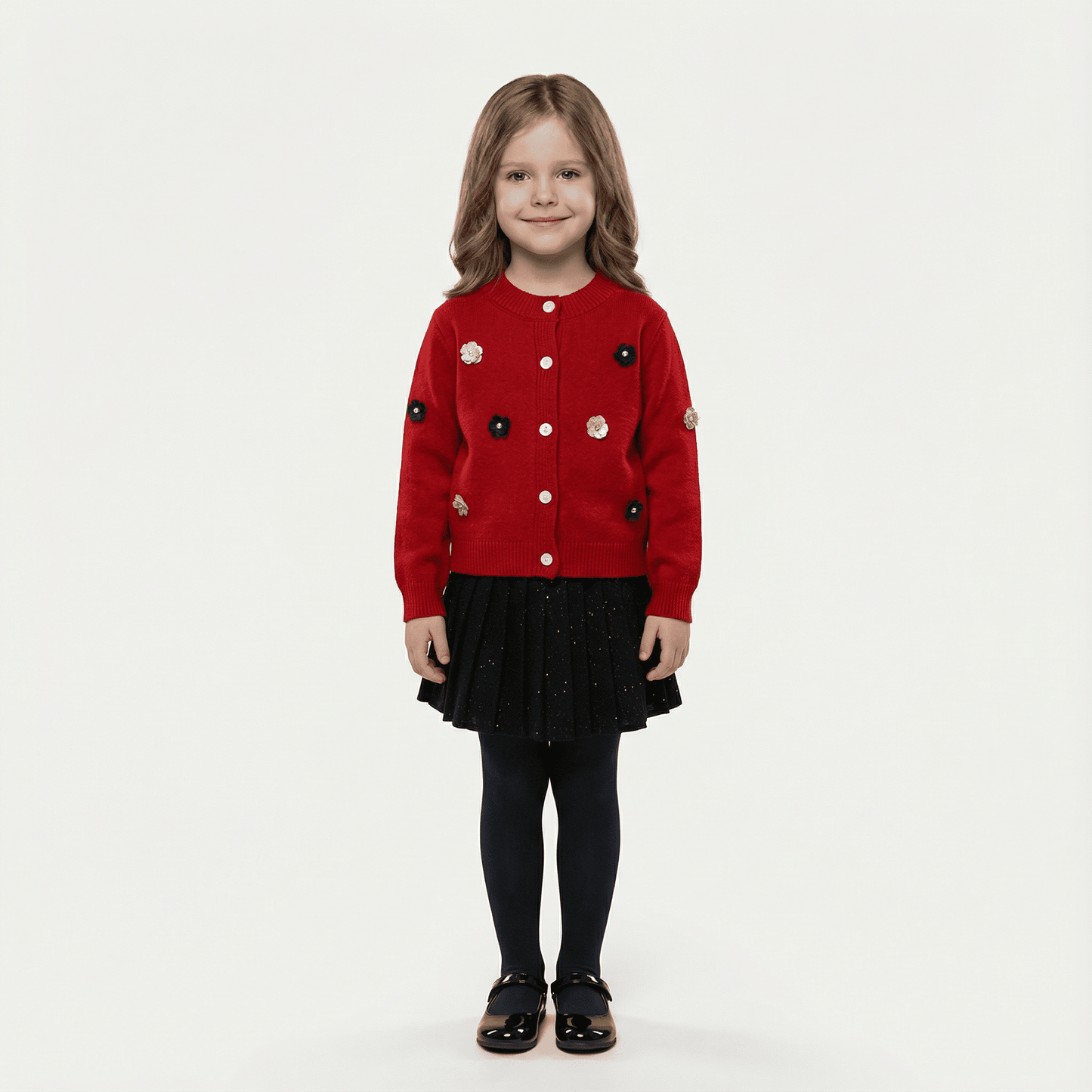 Children's Knitted Pullover Sweater & Skirt Set - Ewapi
